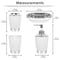 Aiwanto -  2 Pcs Bathroom shelf And Plastic Bathroom Accessories Set (Tumbler, Liquid Soap/Shampoo Dispenser,Toothbrush Holder and 1 Soap Dish- White)