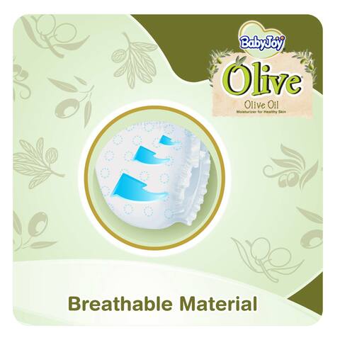 Babyjoy olive oil moisturizer for healthy skin size 2 small 3.5-7 kg mega pack 68 diapers