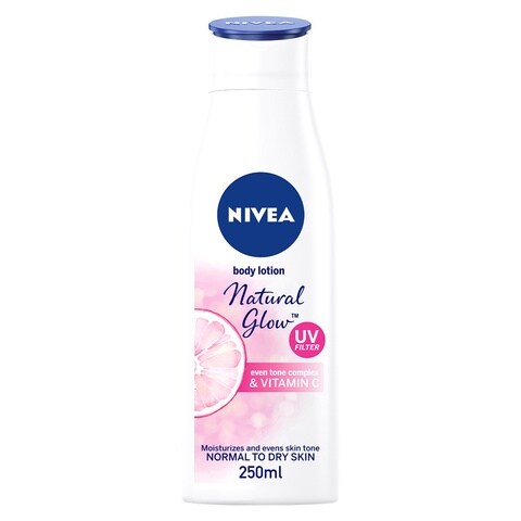 NIVEA Even Tone Body Lotion Natural Glow Complex &amp; Vitamin C UV Protection All Skin Types Jar 250ml 