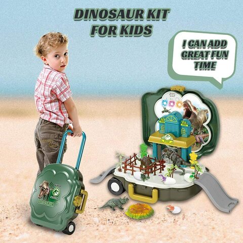 Dinosaur Toys Inovador colorido Dino Playset - Durável educacional realista  Dinosaur Playset - Brinquedos para meninos e meninas de 3 anos - Tapete de  jogo com estojo de armazenamento