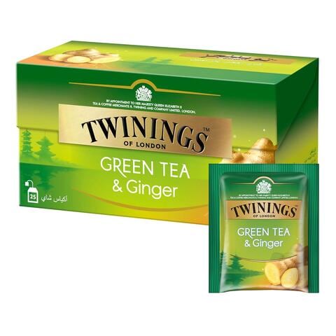 Twinings Green Tea And Ginger 25 Tea Bags