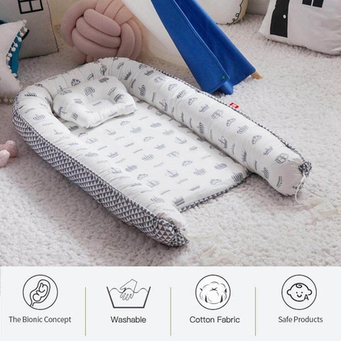 Sunbaby - Portable Lounger Sleeping Pod For New Born - Gray