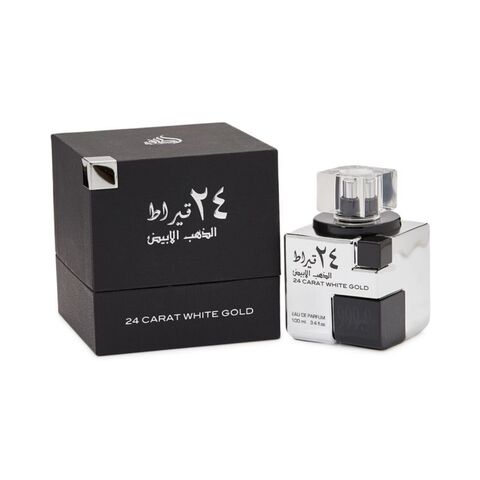 Lattafa 24 Carat White Gold Eau De Perfume Clear 100ml