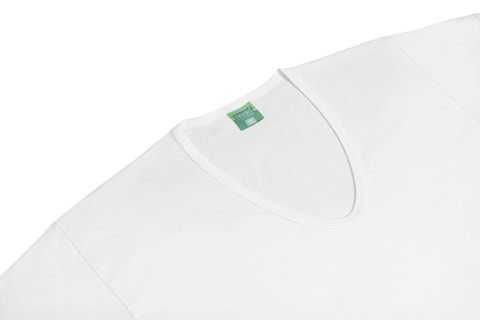 3 - Pieces Rayan Men V Neck Undershirt Cotton 100% White M
