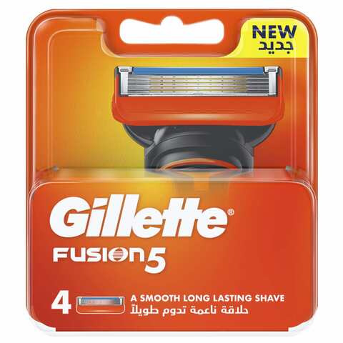 Gillette Fusion Manual Shaving Razor Blade Silver 4 Blades