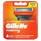 Gillette Fusion Manual Shaving Razor Blade Silver 4 Blades