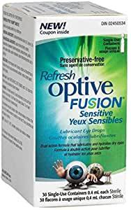 Refresh Optive Fusion Sensitive LubricAnt Eye Drops 1 box (0.4mlx30)