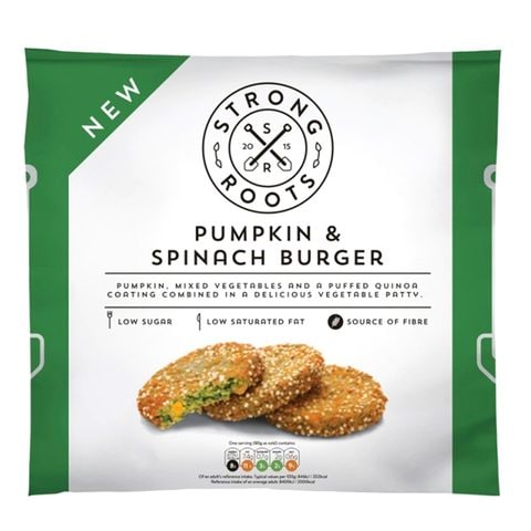 Strong Roots Pumpkin and Spinach Burger 500g price in UAE | Carrefour ...