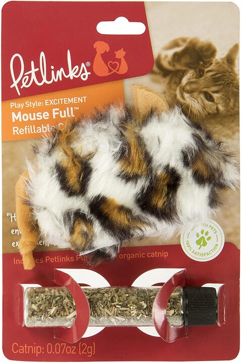 Petlinks® Mouse Full™ Refillable Catnip Cat Toy