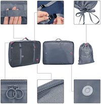Innovative 7Pcs SET Travel Luggage Organizer Packing Cubes Set Storage Bag Waterproof Laundry Bag Traveling Accessories