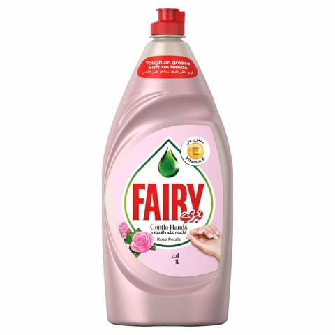 Buy Fairy Liquid Dishwashing Gel Gentle Rose 1L in Saudi Arabia