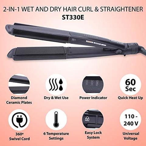 Babyliss 2 in 1 hair straightener and clearance curler