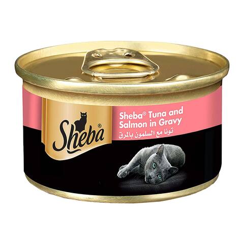 Buy Sheba flaked tuna salmon 85g in Saudi Arabia