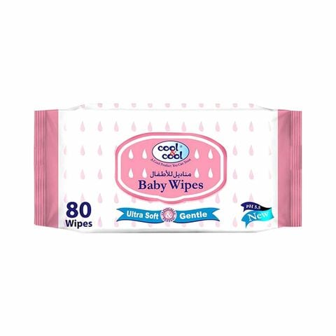 Cool &amp; Cool Ultra Soft &amp; Gentle Baby Wipes 80 Pieces