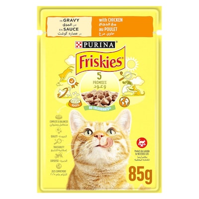 Purina Felix Doubly Delicious Meaty Selection Wet Cat Food Pouch, 100 gm -  Pack of 12 price in UAE,  UAE
