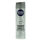 Buy NIVEA MEN Antiperspirant Spray for Men, 48h Protection, Silver Protect Antibacterial, 150ml in Saudi Arabia