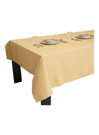 Princess Dobby Jacquard Table Cover, Beige 140X220cm