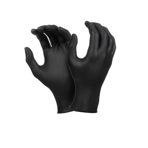 Falcon Nitrile Gloves - Black Powder Free - 100 Pieces (Extra Large)