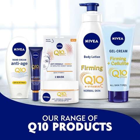 NIVEA Q10 Plus C Anti-Wrinkle + Energy Day Face Cream With Vitamin C 50ml