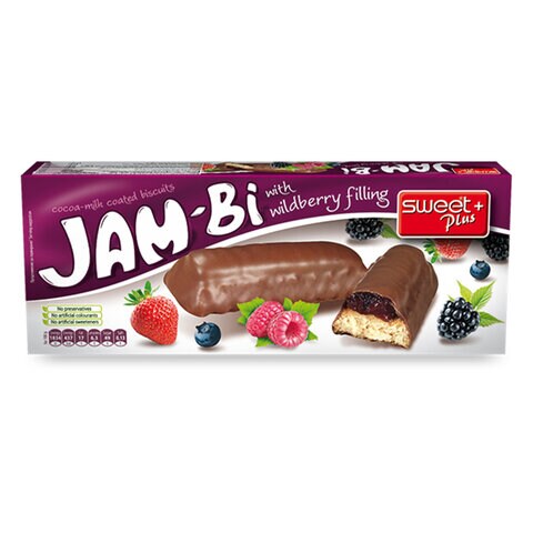 Sweet Plus Jam-Bi Biscuits With Wildberry 150GR