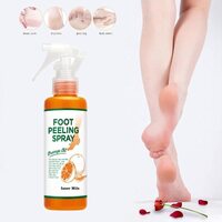 Foot Peeling Spray, Natural Orange  Dead Skin Exfoliator Hand Feet Whitening Exfoliating