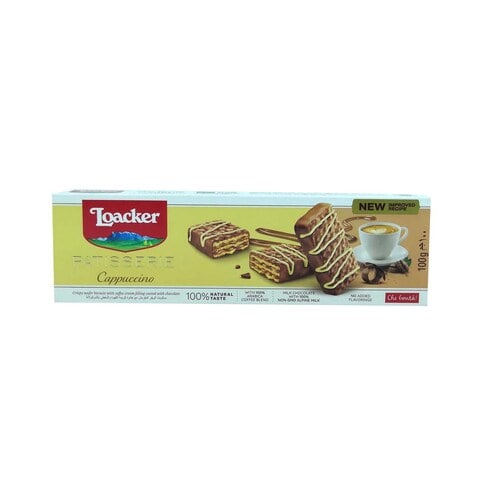 Loacker Cappuccino Wafer With Chocolate - 100 Gram