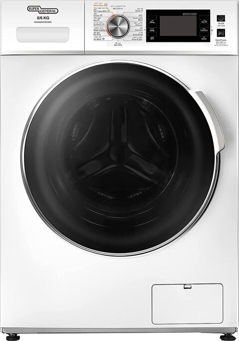 Super General 8/6KG Front Washer Dryer SGW8650CRCMBS