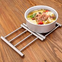 AtrauX Stainless Steel Hot Pads, Adjustable Hot Plate Holder Trivets for Hot Pots and Pans