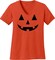 Pumpkin Halloween Costume T-Shirt V Neck for Girls Boys (ORANGE, 3-4 Years)