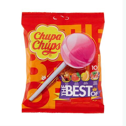 Chupa Chups Lollipops Cola, Milky, Fruits 120g