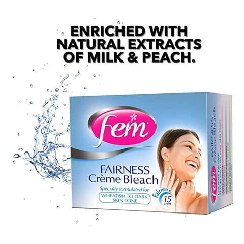 Fem Fairness Naturals Creme Bleach White 50g