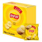 Buy Lays Salt Potato Chips 23g x Pack of 14 in Kuwait