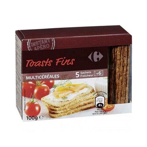 Carrefour Toasts Fins Multicereals 100g price in UAE | Carrefour UAE ...