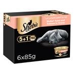 Buy Sheba Cat Food Tuna  Salmon, 85g Can (Pack of 6) in UAE