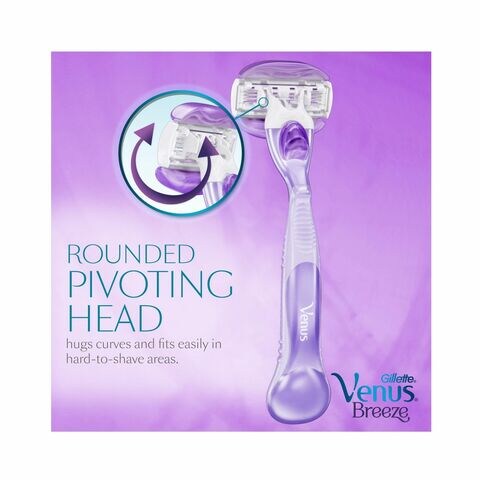 Gillette Venus Breeze Razor With Blade Refills 4 pcs