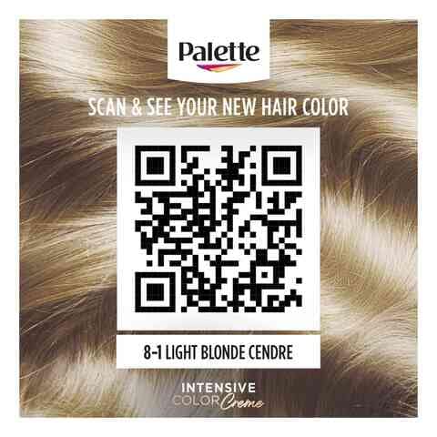 Palette Intensive Color Creme 8-1 Light Blonde Cendre