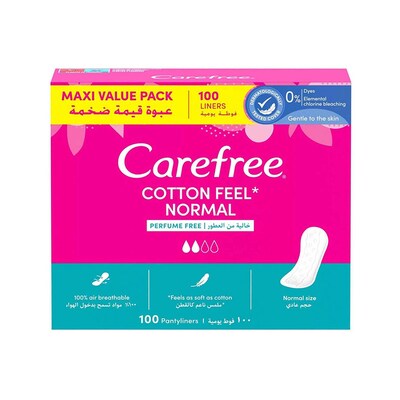 Buy Carefree Panty Liners FlexiComfort Cotton Feel Fresh Scent Pack of 40  Online