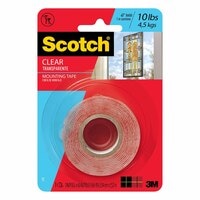 3M Scotch Mounting Tape Clear 1.52x0.0254m