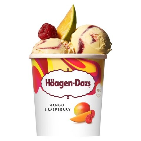 Mango And Raspberry Ice Cream Haagen Dazs Mango Raspberry Ice Cream 460ml Online | Carrefour UAE