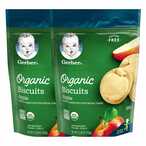 اشتري Gerber Organic Gluten Free Apple Biscuits 150g Pack of 2 في الامارات