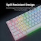 Redragon Kumara White, Wired Mechanical Keyboard, RGB
