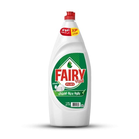 Buy Fairy Plus Original Dishwashing Liquid Soap With Alternative Power To Bleach 1.25L in Saudi Arabia