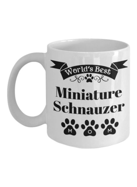 muGGyz Warning White Labrador Addict Printed Coffee Mug White/Black 8x9.5x8centimeter