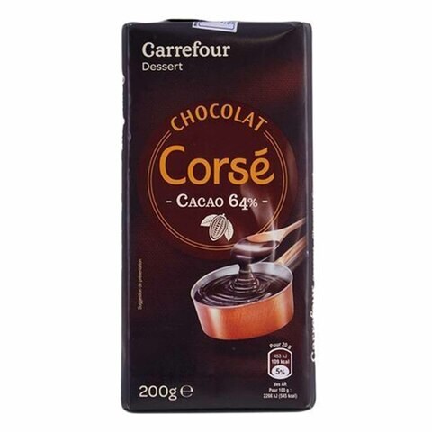 Carrefour 64% Cocoa Dessert Chocolate Bar 200g