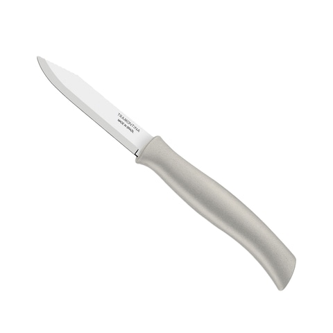ترامونتينا أثوس سكين تقشير 23080103 ن 7.5 سم - أبيض ، فضي