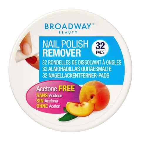 Broadway Beauty Nail Polish Remover Pads 36C White 32 count