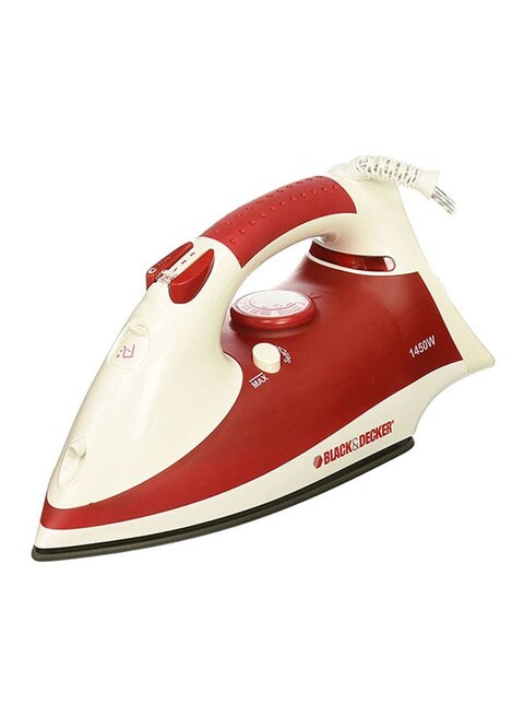 Black Decker 1450W Power Steam Iron With Non Stick Soleplate Spray Function X750R B5 Multicolour