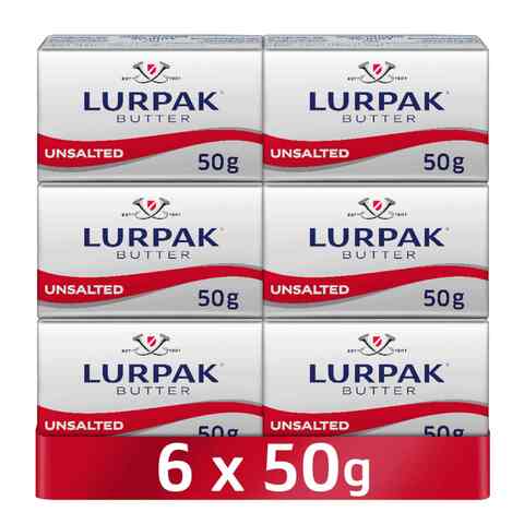 Lurpak Cook Range Butter Blocks 50g Pack of 6