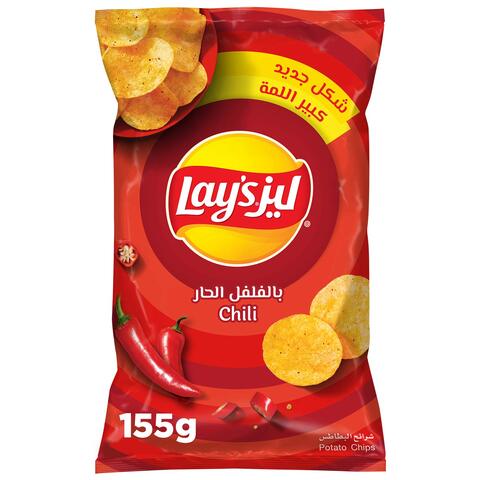 اشتري ليز شرائح بطاطس بالفلفل الحار 155 جرام في السعودية
