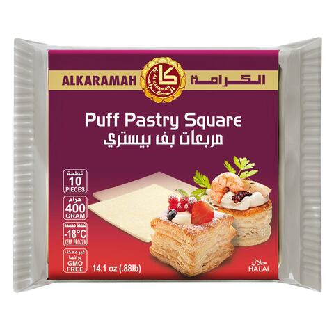 Buy Al Karamah Puff Square Pastry 400g in Saudi Arabia